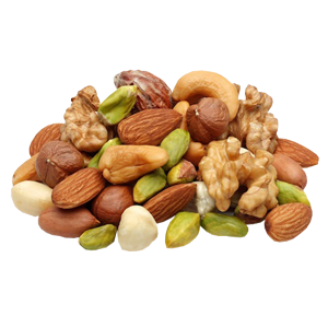 Nuts and fruit